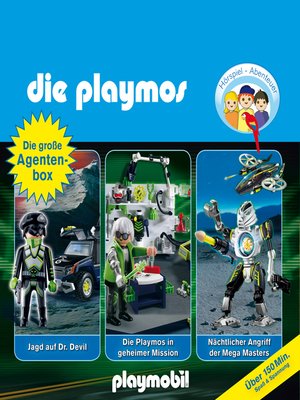 cover image of Die Playmos--Das Original Playmobil Hörspiel, Die große Agenten-Box, Folgen 19, 23, 31